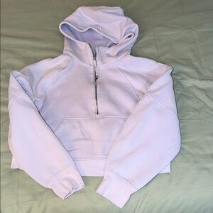 Lululemon Women's Lavender Half-Zip Hooded Sweatshirt